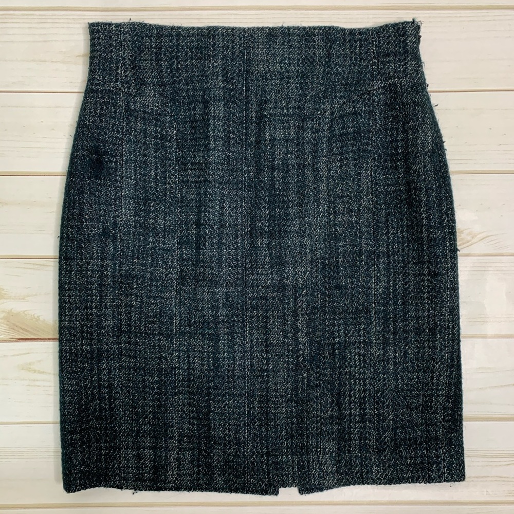 Green pencil skirt navy by Ann Taylor